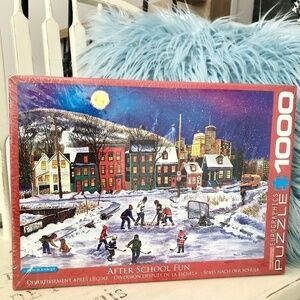 Puzzle, After School‎ Fun, Skating, Hockey Puzzle, 1000 Pieces, New